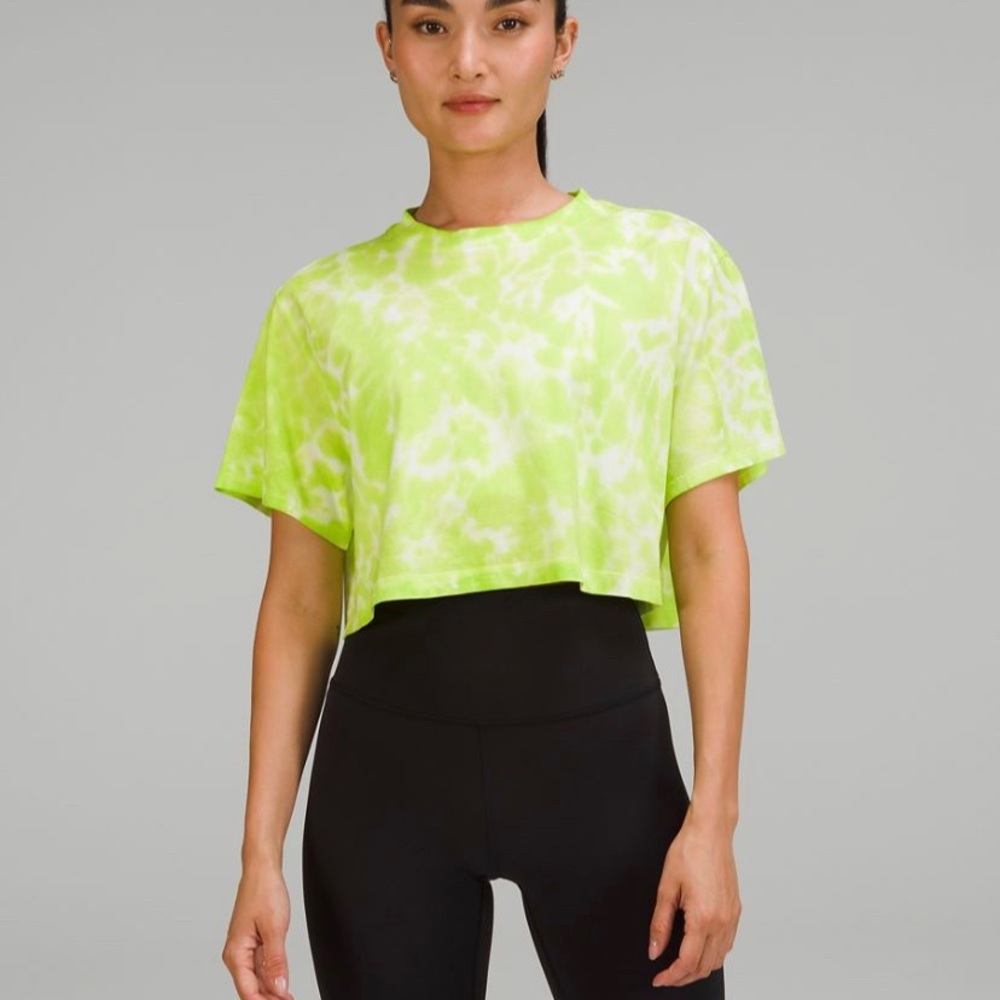 Lulu Lemon: All Yours Cropped Tee *Tie Dye